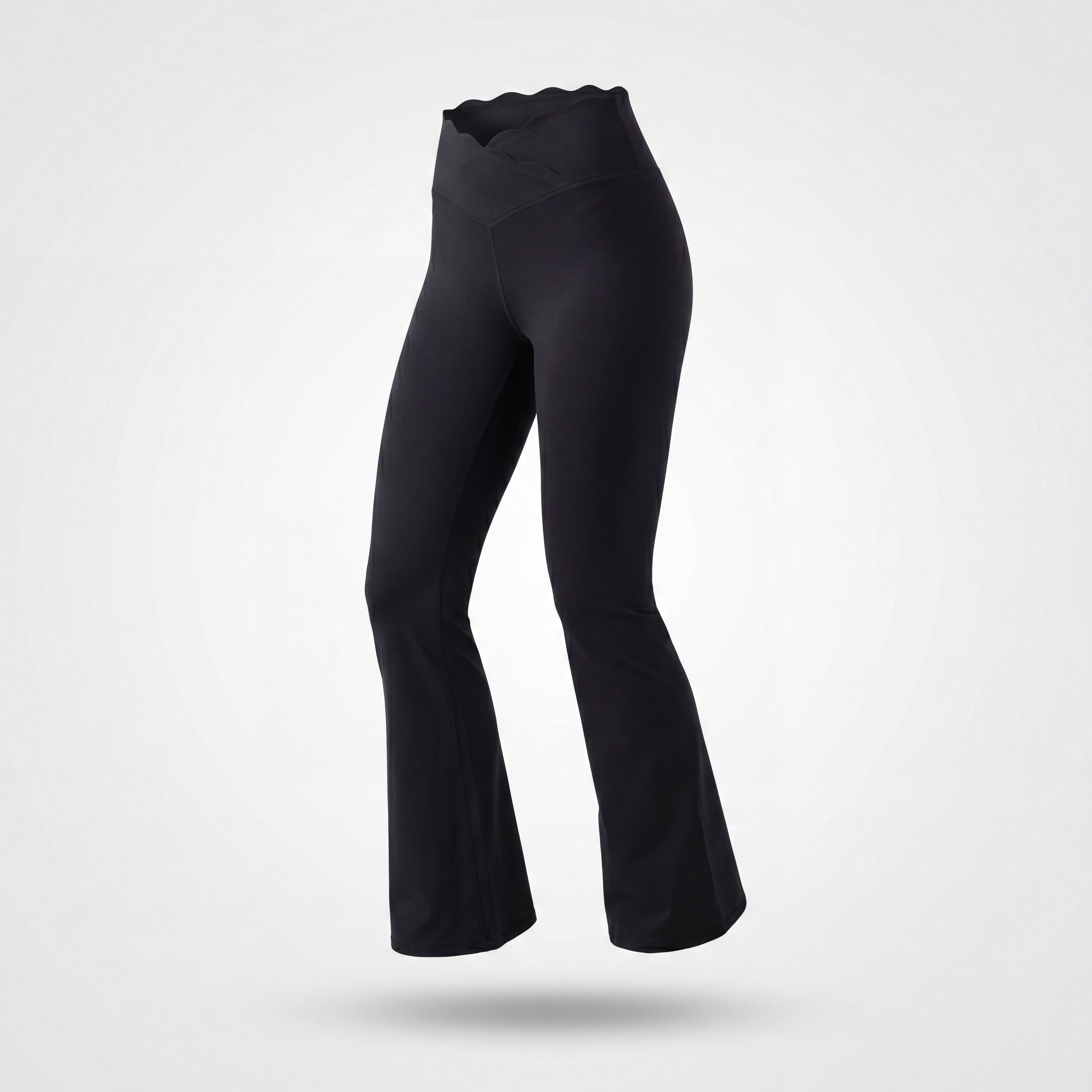 Flared Yoga Pants Scallop